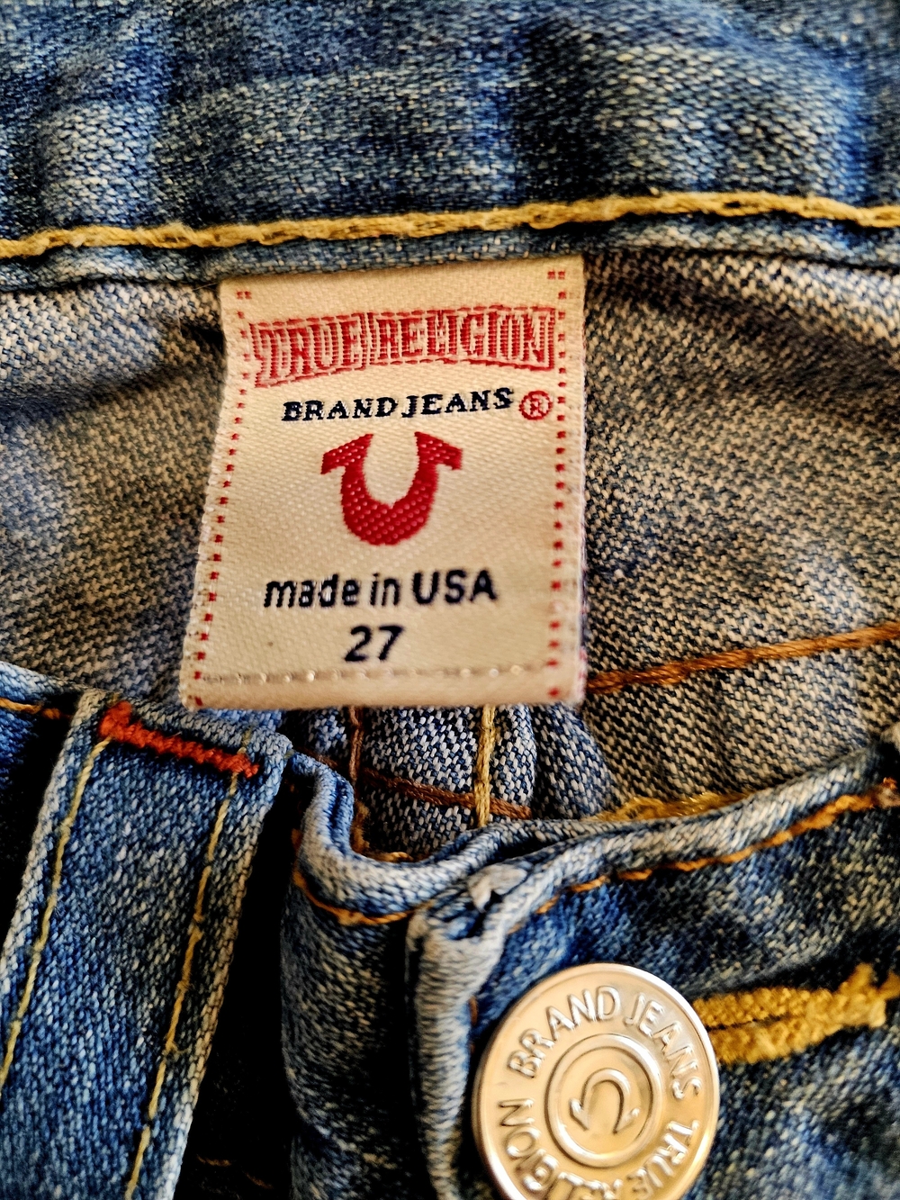 True Religion Geisha Embroidered Y2K Jeans – Rare Vintage | Size 27 - Picture 7 of 9